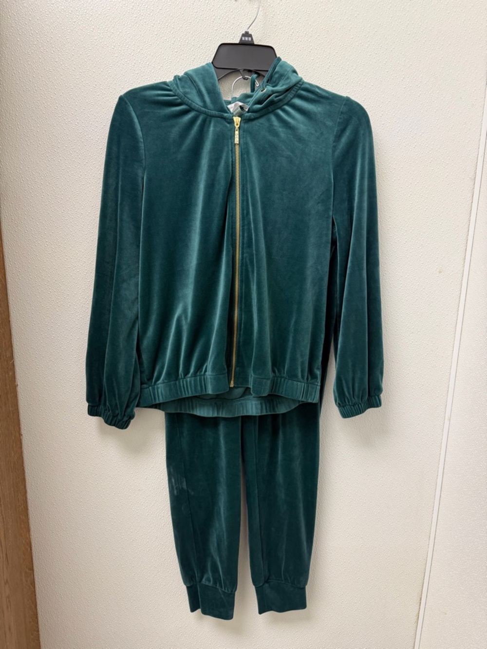Cable & Gauge Teal Velour Zip Jacket & Joggers Set